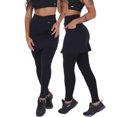 Imagem de Legging saia moda evangelica - Click Mais Bonita, Preto, M