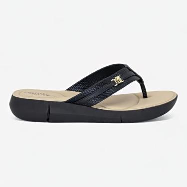 Imagem de Chinelo Modare Ultra Conforto Feminino Ortopedico Macio Leve, Preto, 3