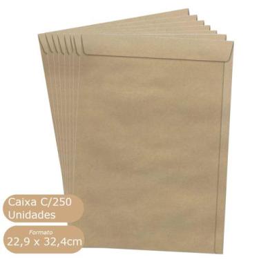 Imagem de Envelope Saco Kraft Scrity 80g 229x324mm C/250