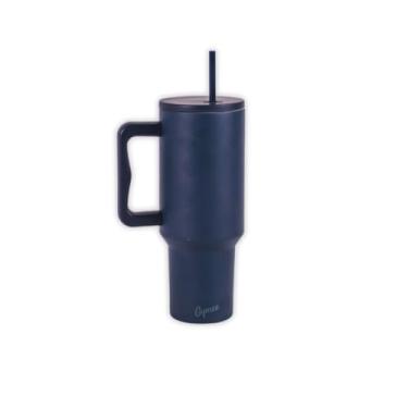 Imagem de Garrafa Térmica Gymee PAR de 1200ml em Cores Monocromáticas Design Minimalista para Pessoas que Inovam Diariamente (Urban Blue)