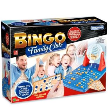 Imagem de Brinquedo Super Bingo Family Clube 48 Cartelas e Globo Giratório - Bri