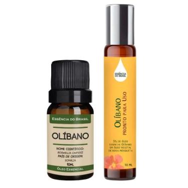 Imagem de Kit Óleo Essencial Olíbano + Pronto P/ Uso Roll On 10ml - Essência do 