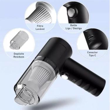 Imagem de Aspirador De Pó Mini Soprador 3em1 Usb Portatil Recarregável - FRIGOPR
