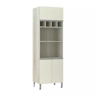 Imagem de Paneleiro 70cm 3 Portas com Espaço para Forno e Micro-ondas Lis Lucian