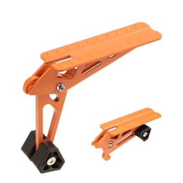 Imagem de COWVIE Pedal de suporte dobrável para porta de carro - acesso ao teto superior do veículo, ambos os pés, pedal escada para a maioria dos caminhões SUV, Jeep laranja