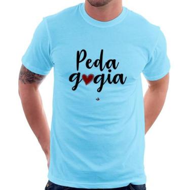 Imagem de Camiseta Pedagogia por amor - Foca na Moda, Azul bebê, G