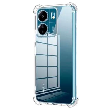 Imagem de CORONITAS Capa Anti Impactos para Xiaomi Redmi Note 14 5G, Bordas Elevadas Anti-Shock, Transparente, Silicone e TPU, Crystal Clear