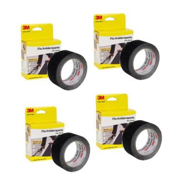 Imagem de Kit 4 FITAS ANTIDERRAPANTE ADESIVA 50MMx5MTS - 3M