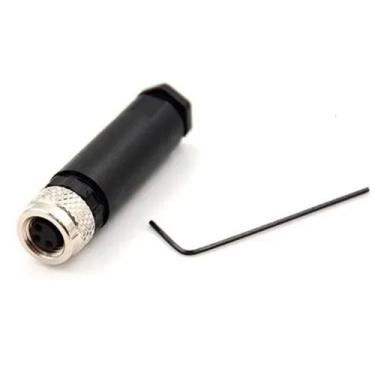 Imagem de Conector montavel m8 3 pinos femea reto - AOTORO