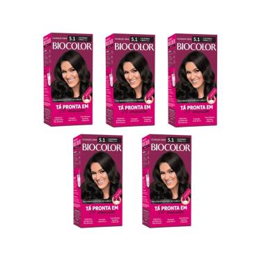 Imagem de Coloraçao Biocolor Creme 5.1 Castanho Cinza - 5Un