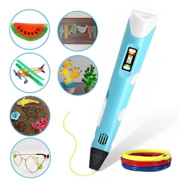 Imagem de Caneta Impressora 3D Para Kids Com Filamentos
