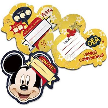 Imagem de Convite grande mickey classico 08 un regina festa