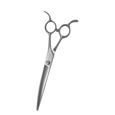 Imagem de SnipStar 6,5 polegadas tesoura de cuidado de cães, 25 graus de lâmina curva, ATS-314 aço, tesoura profissional de animais de estimação para cães gatos Groomer, com alça ergonômica