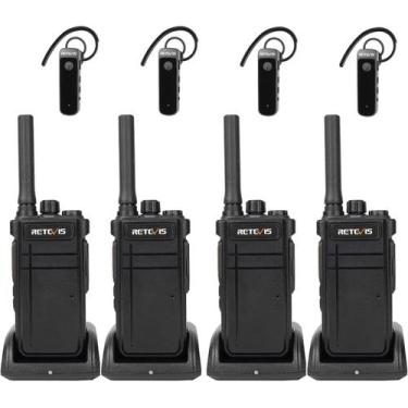 Imagem de Walkie Talkies Retevis RB37 Bluetooth com fone de ouvido sem fio