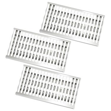 Imagem de Meyafiny Pacote com 3 placas térmicas de aço inoxidável de 45 cm haste de cerâmica domadora de chamas para substituição de peças de churrasqueira DCS para 27DBQR, BGA27-BQR, 36EBQAR, BGA36-BQARL