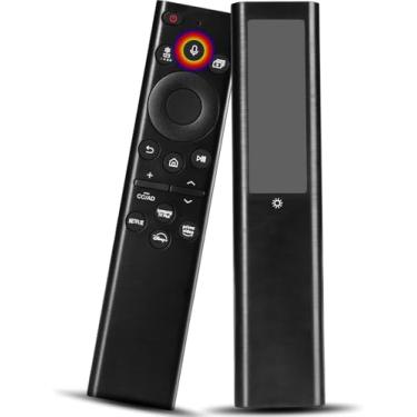 Imagem de Controle remoto de voz solar compatível com Samsung-Smart-TV-controle remoto substituição 2021 2022 2023 4k 8K Ultra HD Neo QLED The Frame e Crystal UHD Series (com 4 botões de atalho)