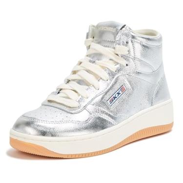 Imagem de Skechers Tênis esportivo feminino Court 2.0-Shining Glory, Prata, 34