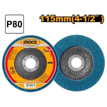 Imagem de Disco Flap 4.1/2" (115mm) Zircônio Grão 80 INGCO