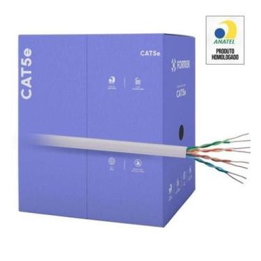 Imagem de Cabo de Rede CAT5e 305m Fortrek FK 500C CMX Cinza - CX / 305