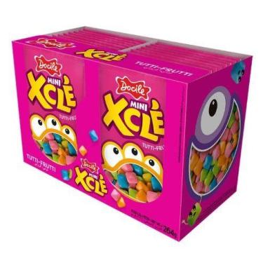 Imagem de Mini Chicletes X Clé Tutti-Frutti Com 24 unidades- Docile
