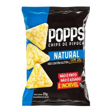 Imagem de Chips de Pipoca Sabor Natural Com Sal Popps 35g