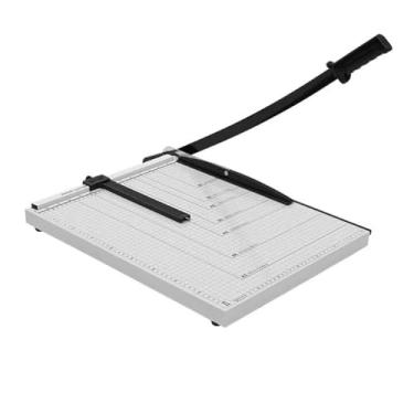 Imagem de Cortador de papel A4/A3 com comprimento de corte, estilo guilhotina leve fácil de usar e aparador com capacidade para 8 folhas, etiquetas deslizantes para cortador de papel, artesanato para casa ou