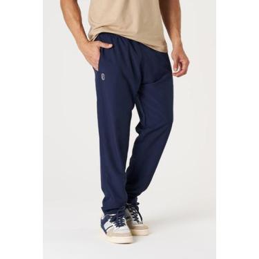 Imagem de Calça Esportiva Microfibra - Shenus, M, Azul marinho