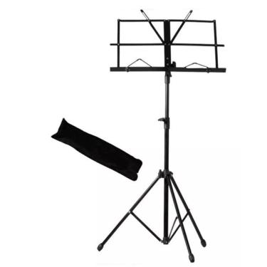 Imagem de Estante de Partitura Dobrável MXT MSP-001 Preta 165cm