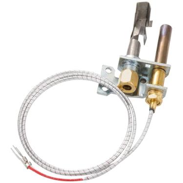 Imagem de Conjunto de termopilha de queimador piloto de 750 milivolts, termopilha de alumínio de 91.4 cm 250-750 MV com orifício piloto de gás natural e gás propano para aplicações de GNL/GLP