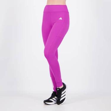 Imagem de Calça Legging Adidas OTR Base 3S Com Bolso Feminina Roxa, P