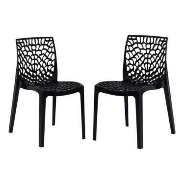 Imagem de 2 Cadeiras Jantar Gruvyer Cadeira Escritorio Area Lazer Entrega Rapida