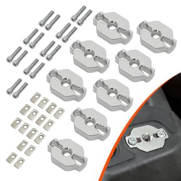 Imagem de AUTOVIC Kit de âncoras de amarração para quadriciclos resistentes, acessórios de âncora de alumínio para CF Moto UTV/ATV design de baixo perfil, montagens de força de fixação mais fortes, 8 peças