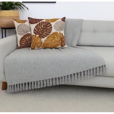 Imagem de Manta Para Sofa decoração sala 2,10 X 1,20 Cms (CINZA NEBLINA)