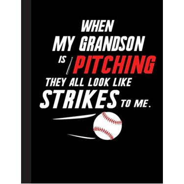 Imagem de They All Look Like Strikes To Me Notebook: Baseball College Ruled Lined Pages Book. for Baseball Lovers, Students, Teachers (8.5 x 11)