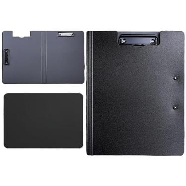 Imagem de Prancheta com Capa - Pasta Organizadora para Documentos, Material de Escritório Essencial para Arquivo e Apresentações(preto5421A)