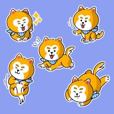 Imagem de Adesivo de Parede para Quarto Infantil Animais Fofo Kawaii para Crianças 50x50cm