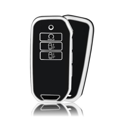 Imagem de Capa protetora de chaveiro de carro TPU moderna para Kia Sorento MQ4 2020 2021 2022 EV6 K8 v6 7 botões protetor de chaveiro de carro