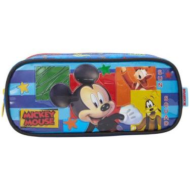 Imagem de Estojo Escolar 1 Compartimento Infantil Disney Mickey Mouse - Xeryus, 