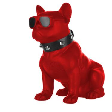 Imagem de Caixa De Som Bluetooth Bulldog Francês 5w Fm CH-M10 Vermelho