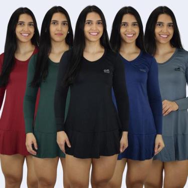 Imagem de Kit 3 Vestido Proteção Solar Uv Fator 50 Saída De Praia - Princess Clo