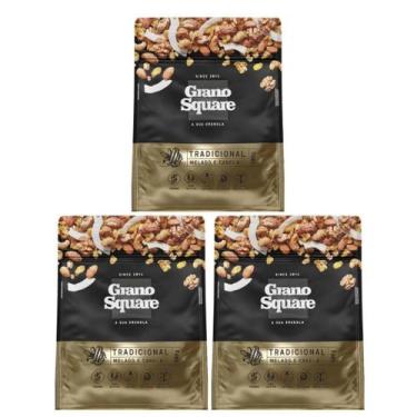 Imagem de Kit 3 Granola Premium Tradicional Com Gergelim, Castanhas de Caju Pará