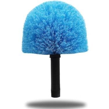 Imagem de Tonmp Escova de cabeça de espanador Twist-On Cobweb // Escova de teia de aranha para limpeza de teias externas e internas // Serve para postes roscados padrão Acme // Apenas cabeça de escova - 1