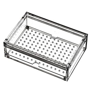 Imagem de Pequeno Humidor de charutos de acrílico para exibição Caixa de charutos de mesa Hermético Humidor Caixa de charutos Estojo de armazenamento decorativo Caixa de charutos moderada Feito à mão