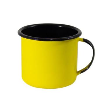 Imagem de Caneca Esmaltada Ewel - 10cm - 670ml - Esmaltado Ewel, Amarelo
