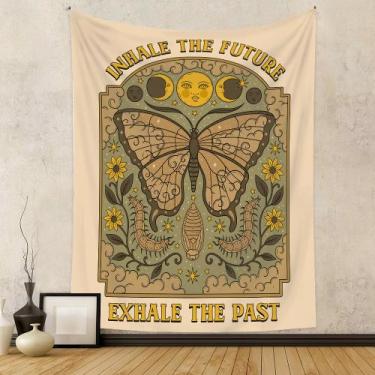 Imagem de Tapeçaria de parede Inale Future Exhale Past 100x70cm Microfabric - yi