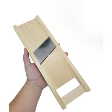 Imagem de WitnyStore Cortador de madeira profissional de 29,5 cm para cozinha, cortador em folhas, utensílios de cozinha tailandesa, multiuso, portátil, equipamentos de culinária portátil para alimentos, frutas