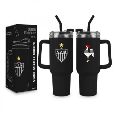 Imagem de Caneca Atlético Térmica 1200ml - Preto-Unissex