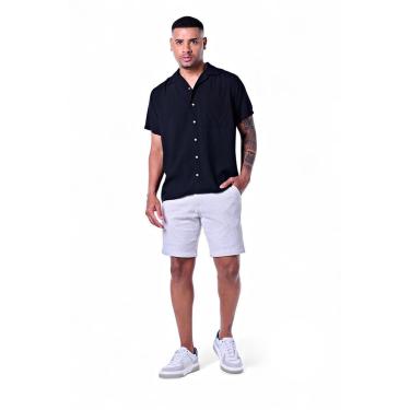Imagem de Camisa Masculina Manga Curta Gola Hawaii Viscose-Masculino