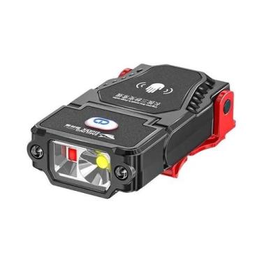 Imagem de Lanterna De Cabeça LED Mini Sensor Ajustável À Prova d'Água Recarregáv