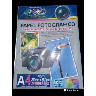 Imagem de Pacote com 20 folhas de Papel Adesivo Fotográfico Off Paper